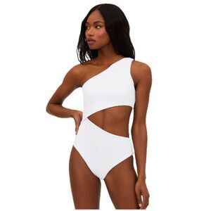 NWT* Beach Riot Celine One Piece White Swimsuit - Women's M - NEW with Tag